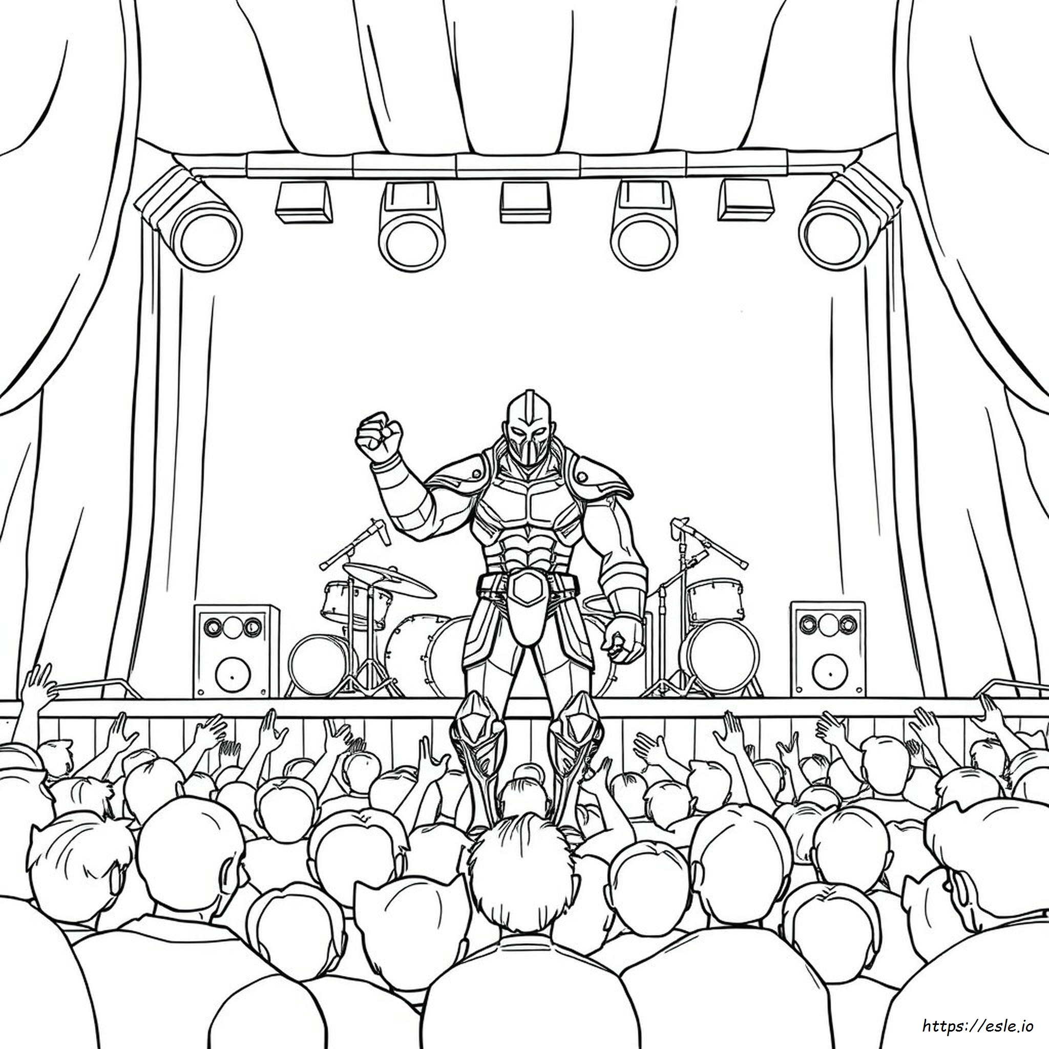 Titan Speakerman Coloring Page