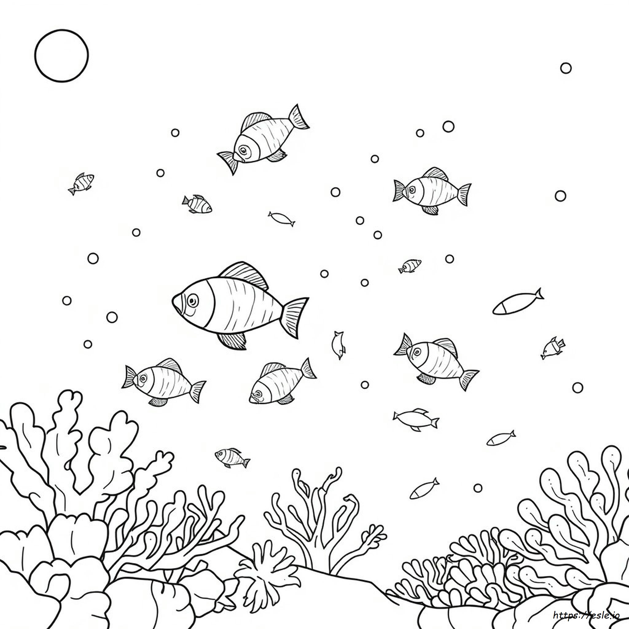 Gambar Mewarnai Zooplankton untuk Dicetak Gratis