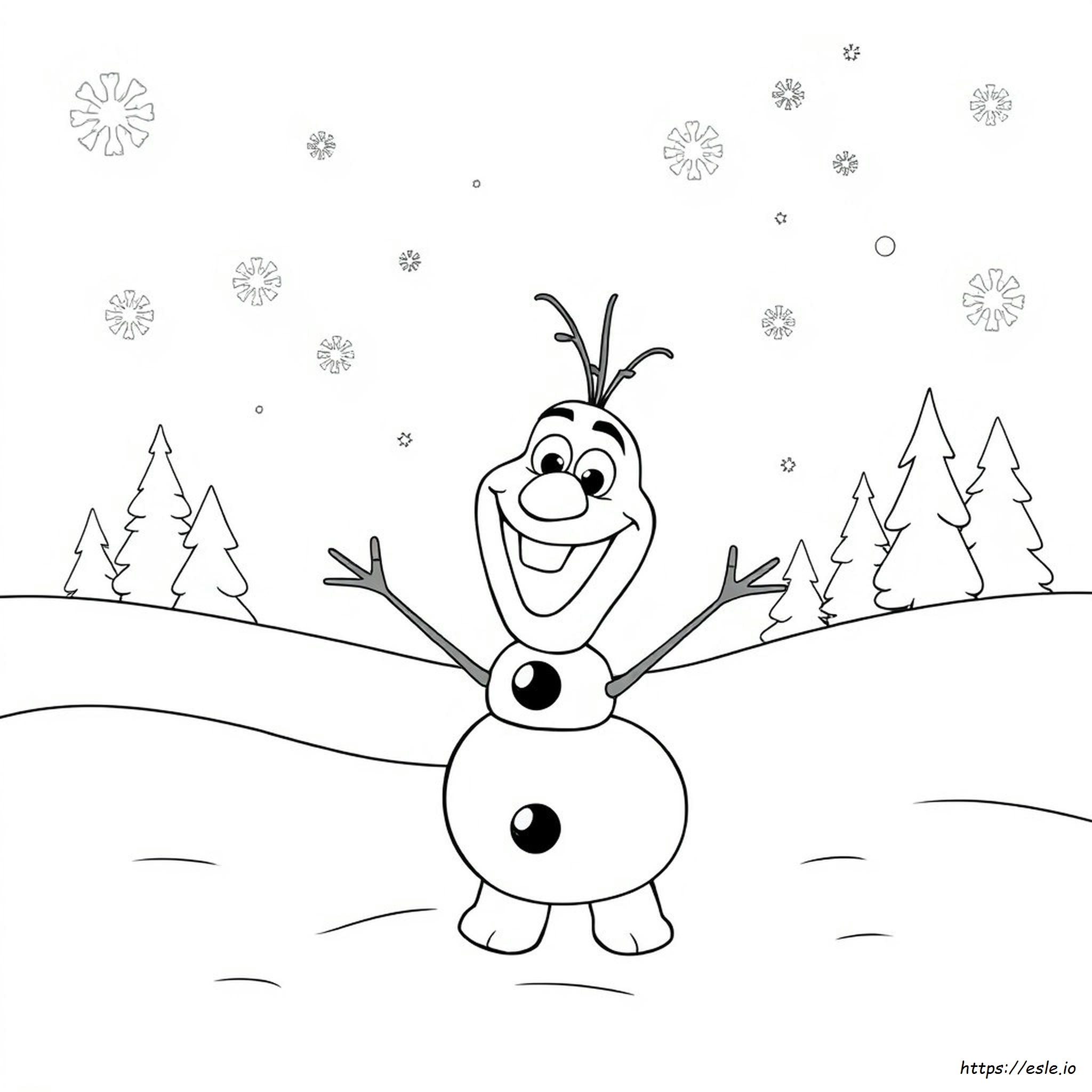 Coloring Pages Of Olaf
