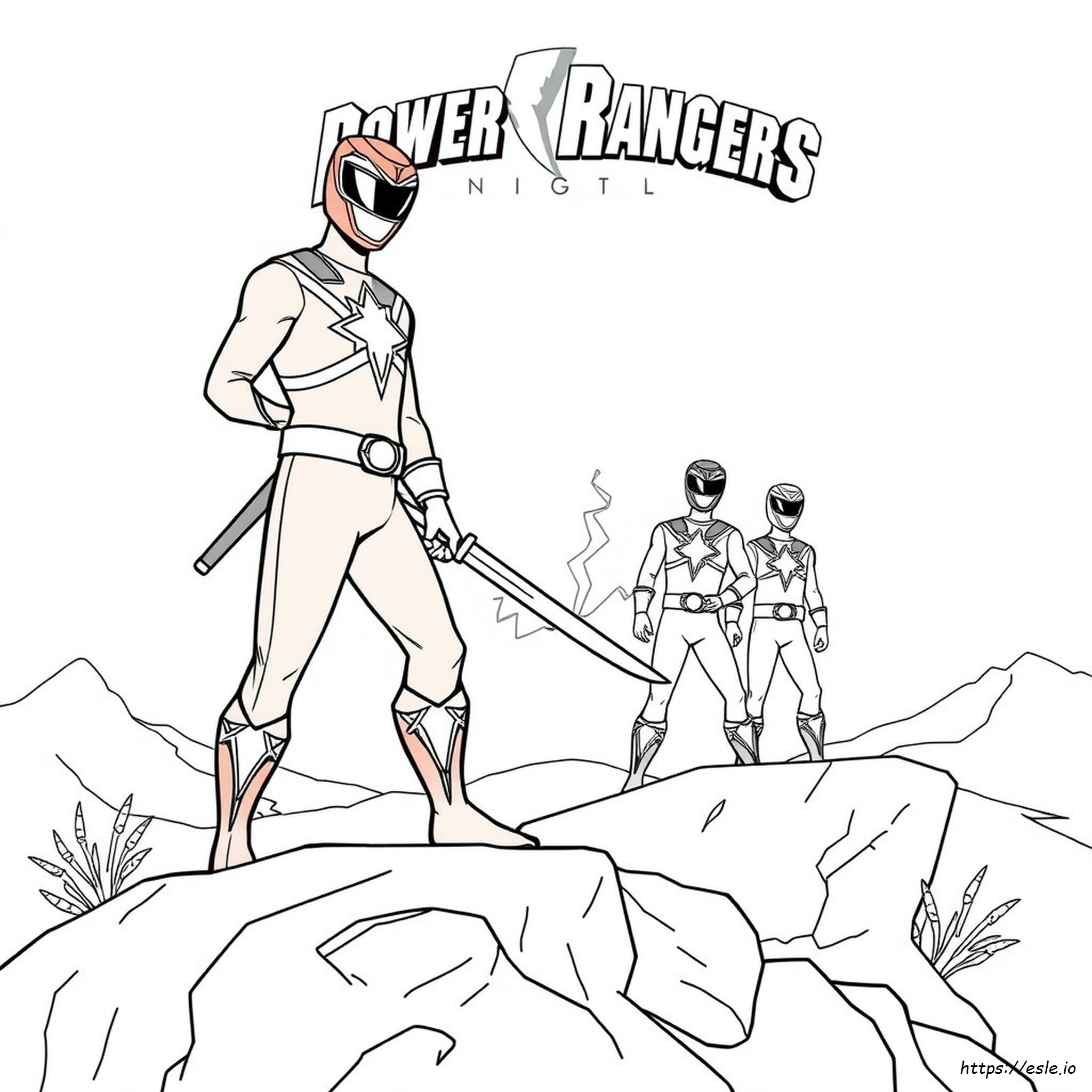 Czerwony Wojownik Power Rangers Ninja Steel Kolorowanki