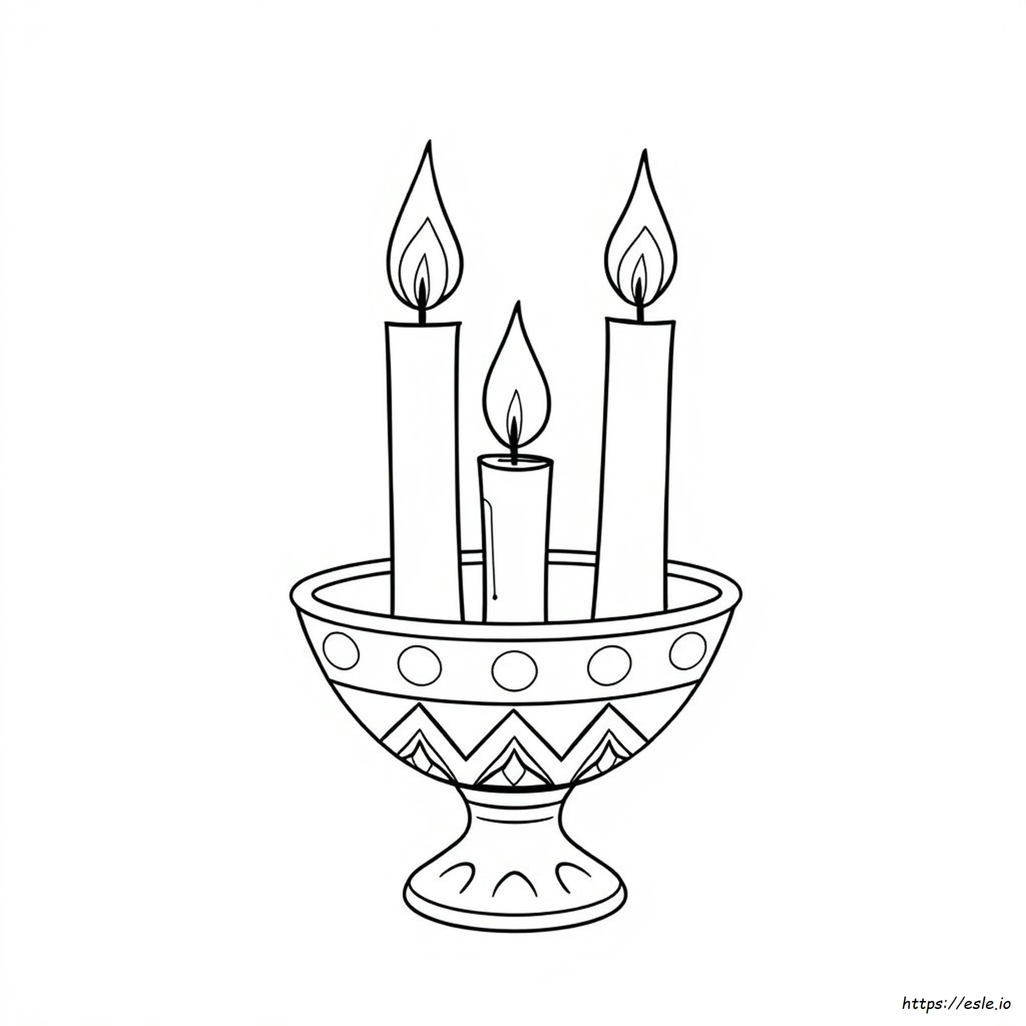 Disegni Da Colorare Colore Delle Candele Kwanzaa