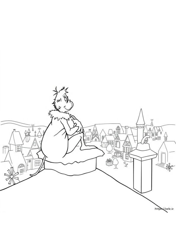 The Grinch Colouring Pages Free