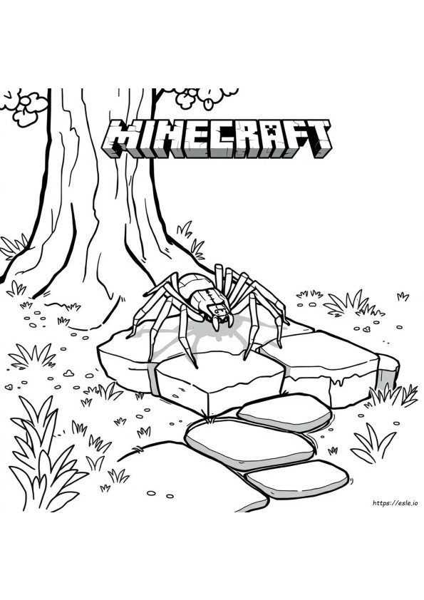 Disegni Di Ragni Di Minecraft Da Colorare