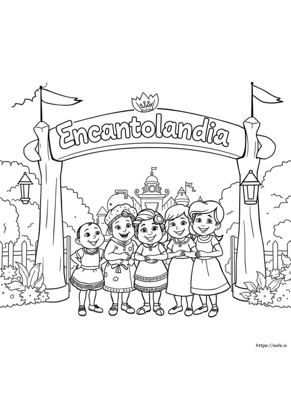 Tia Pepa Encanto Coloring Pages