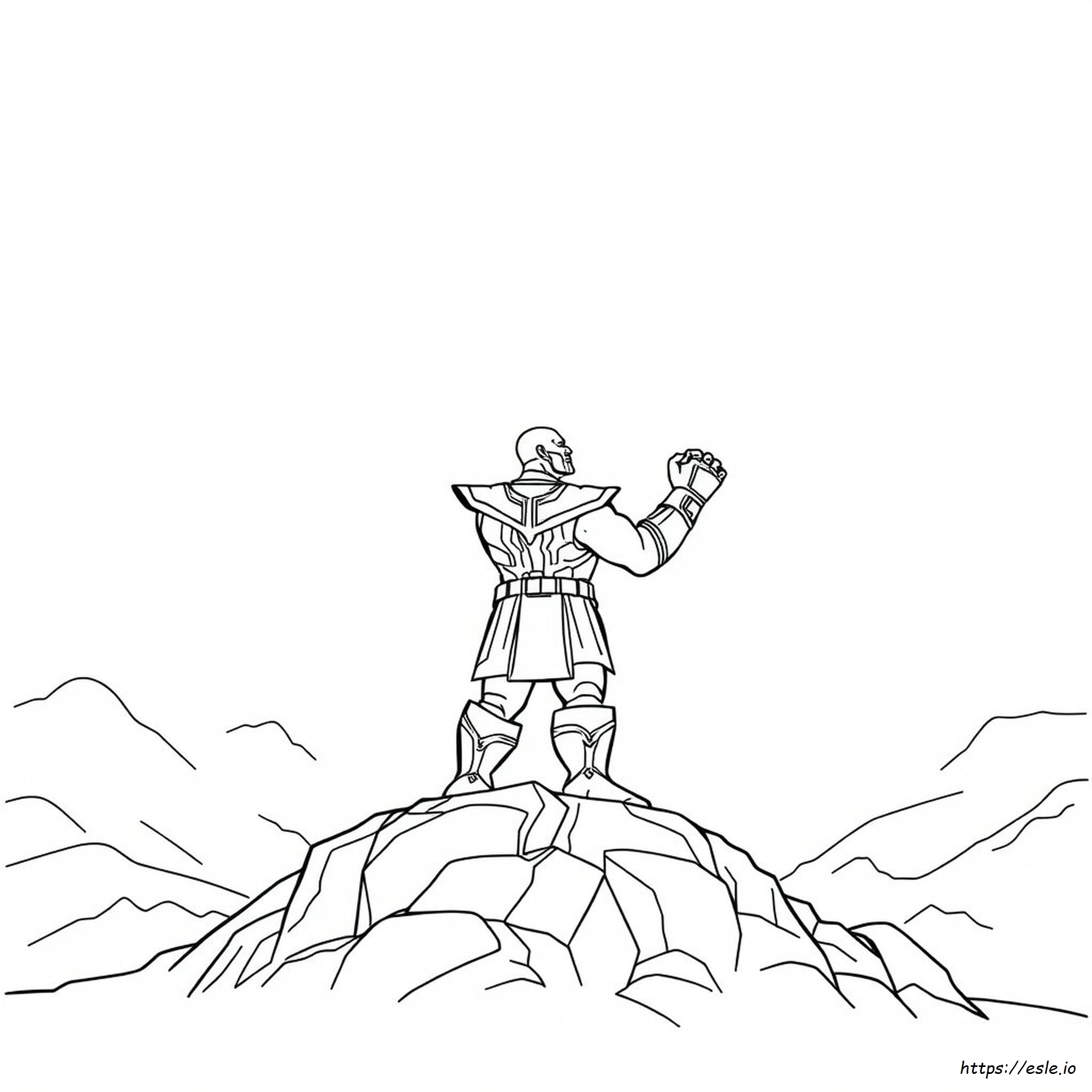Thanos zum Ausmalen: Kostenloses Ausmalbild