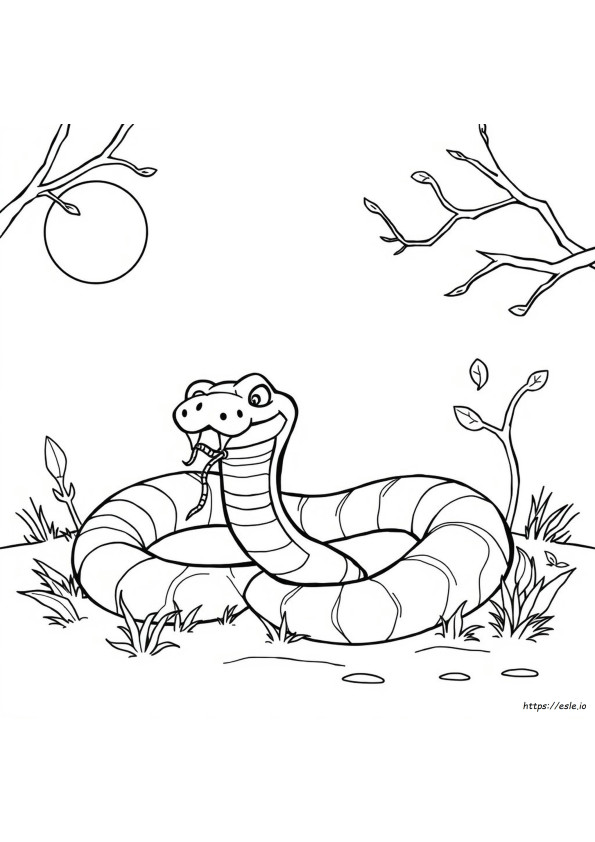 Scary Snake Coloring Pages