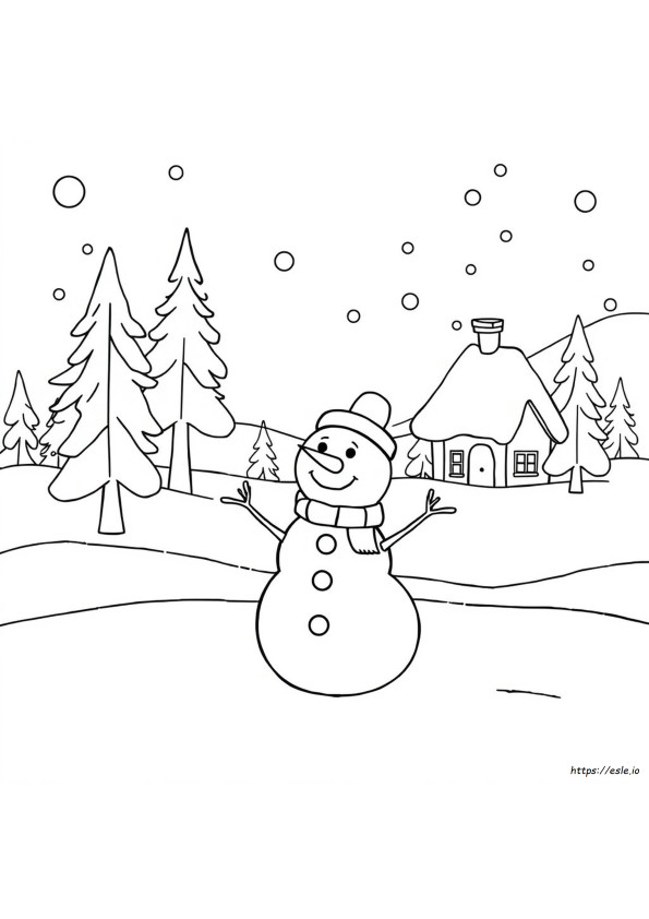 Winter Coloring Pages Preschool