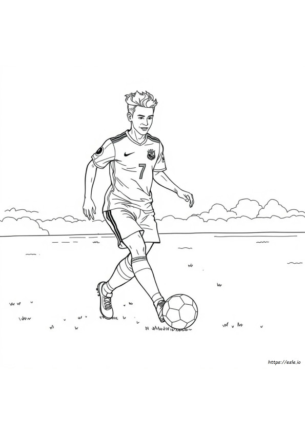 Neymar Jr Coloring