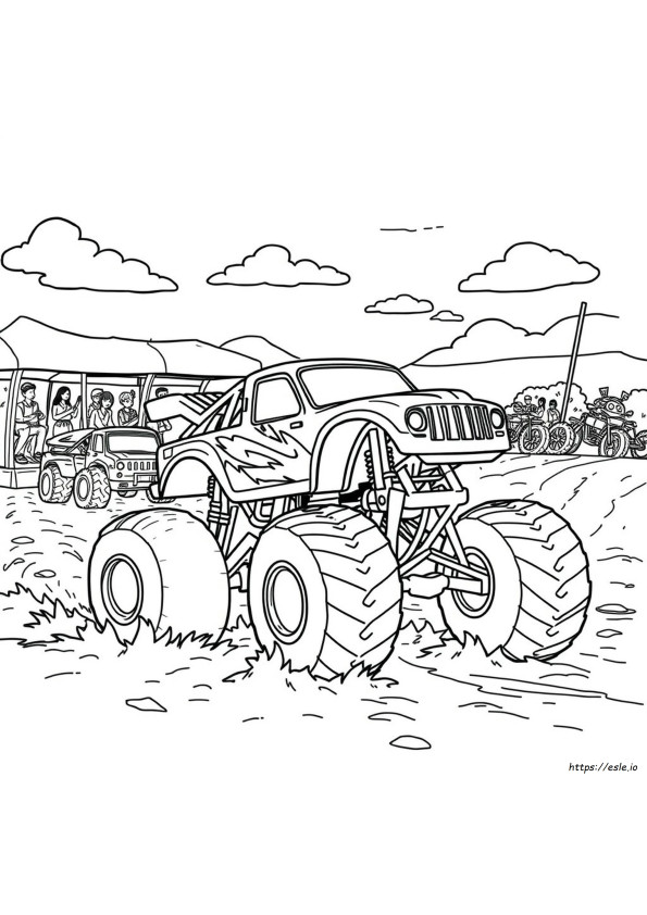 Monster Jam Monster Truck Coloring Pages