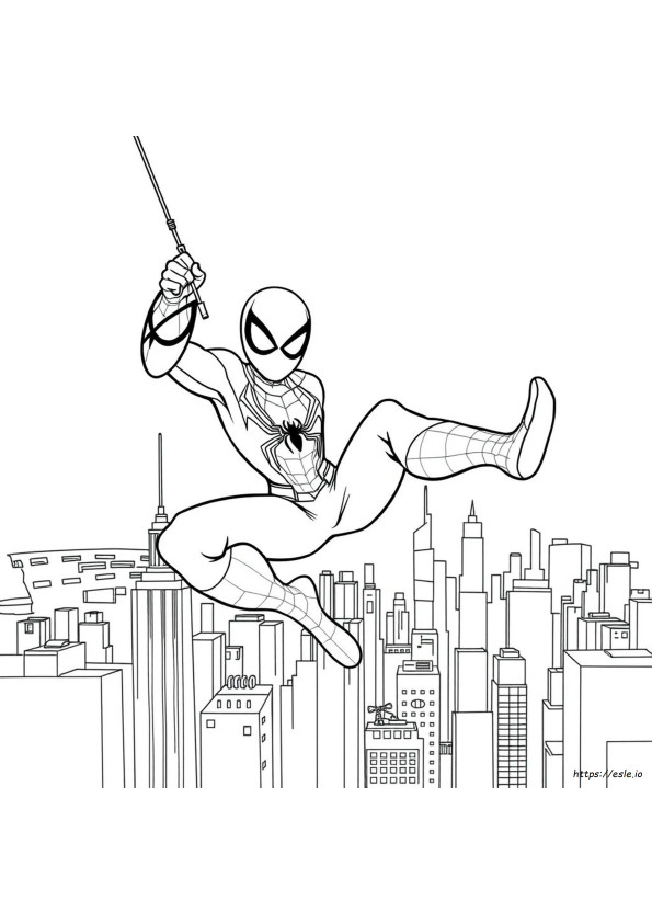 Peter Parker Omul Păianjen De Colorat