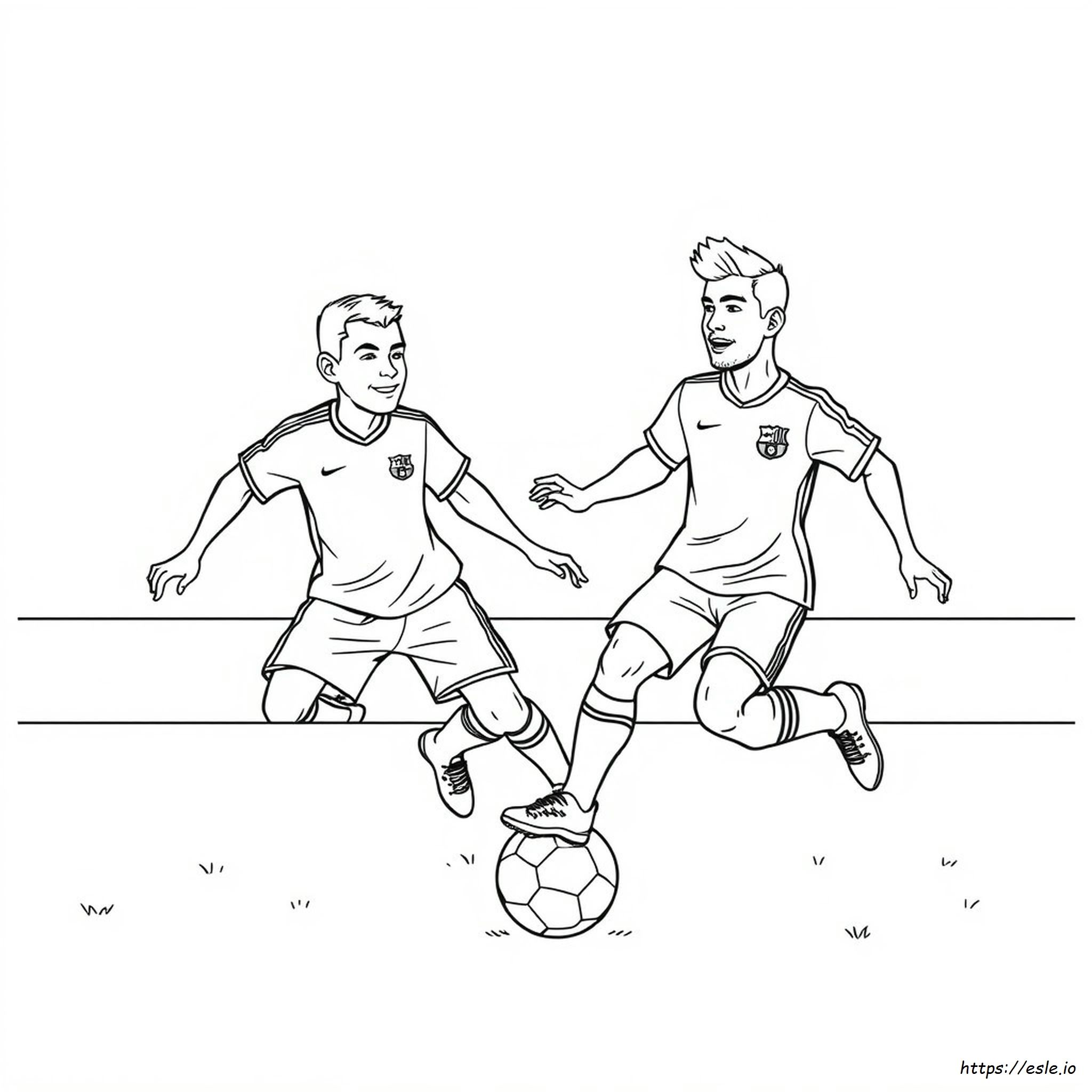 Fußball Ronaldo Und Messi Ausmalbilder