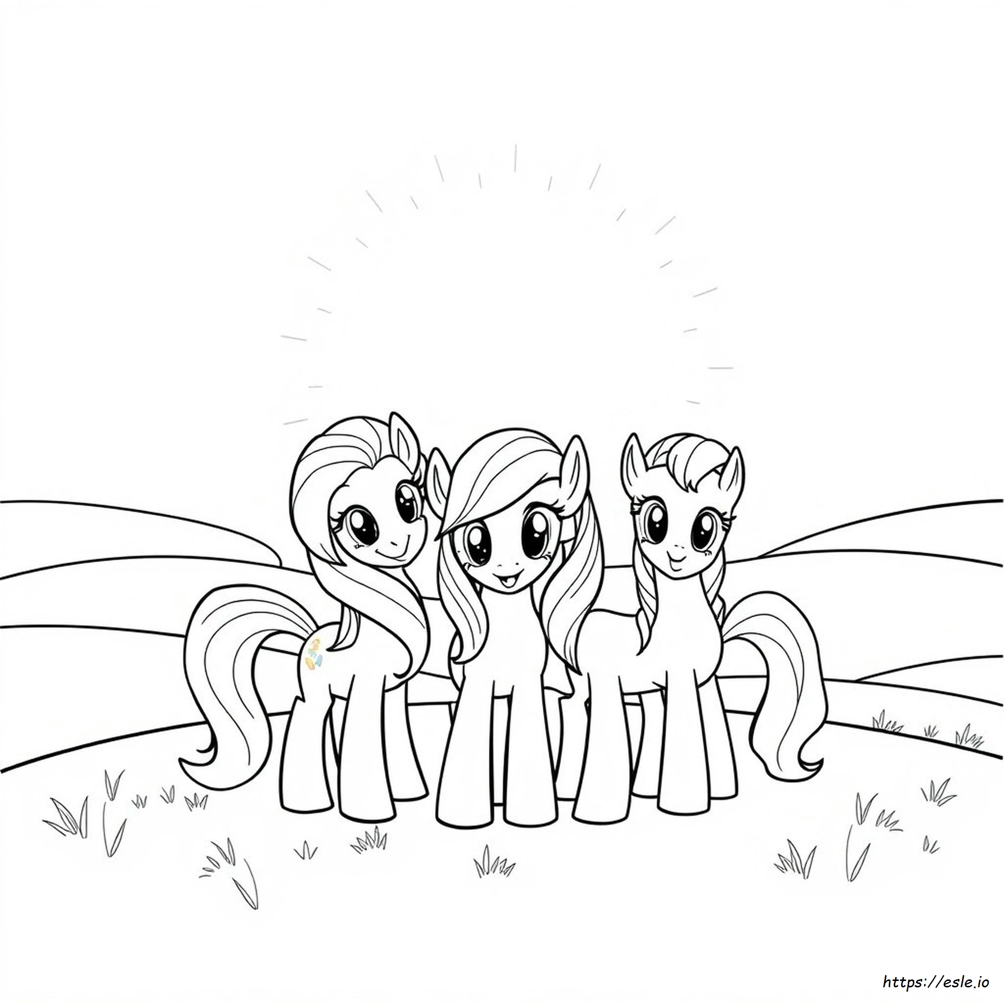 My Little Pony Characters Coloring Pages