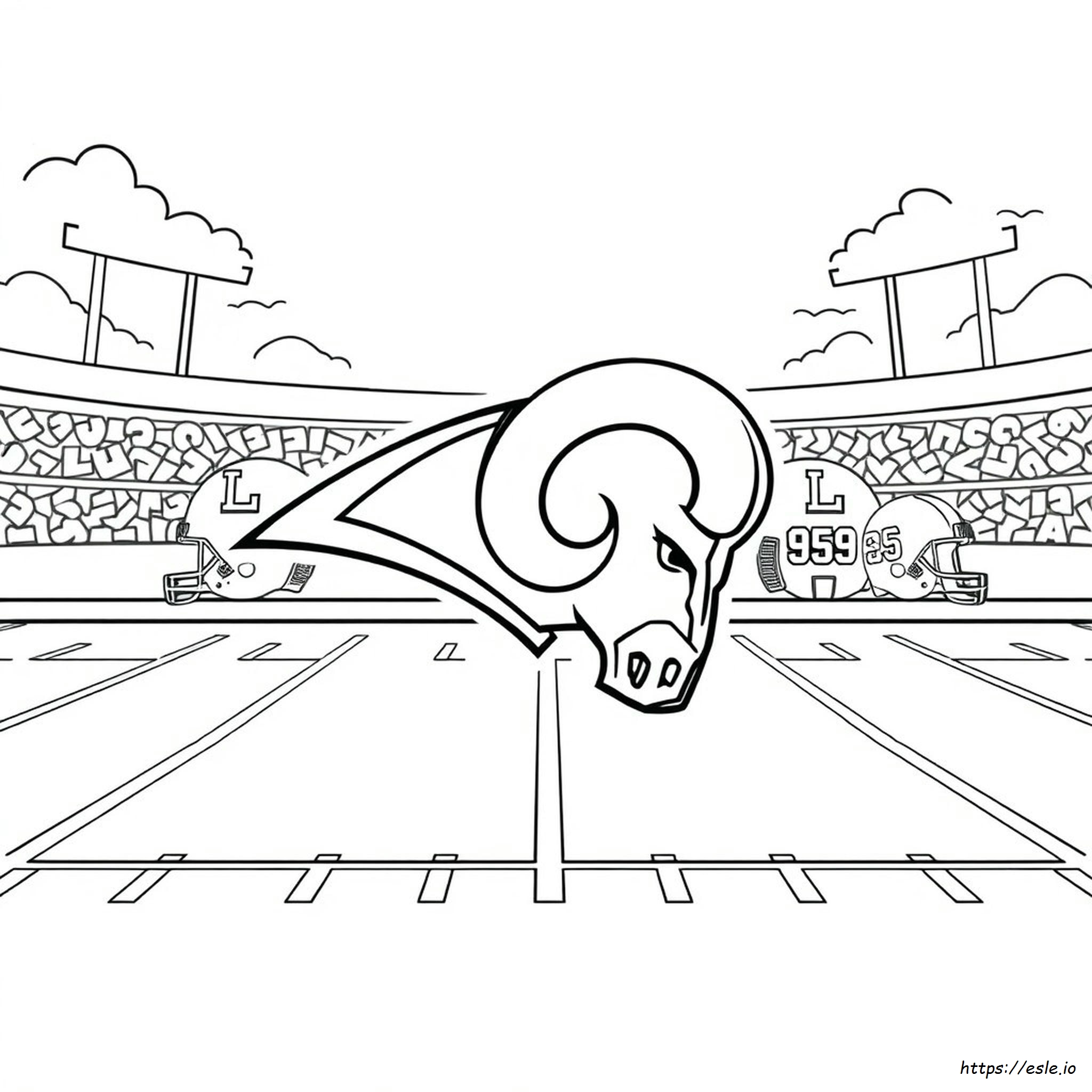 La Rams Logo Coloring Pages