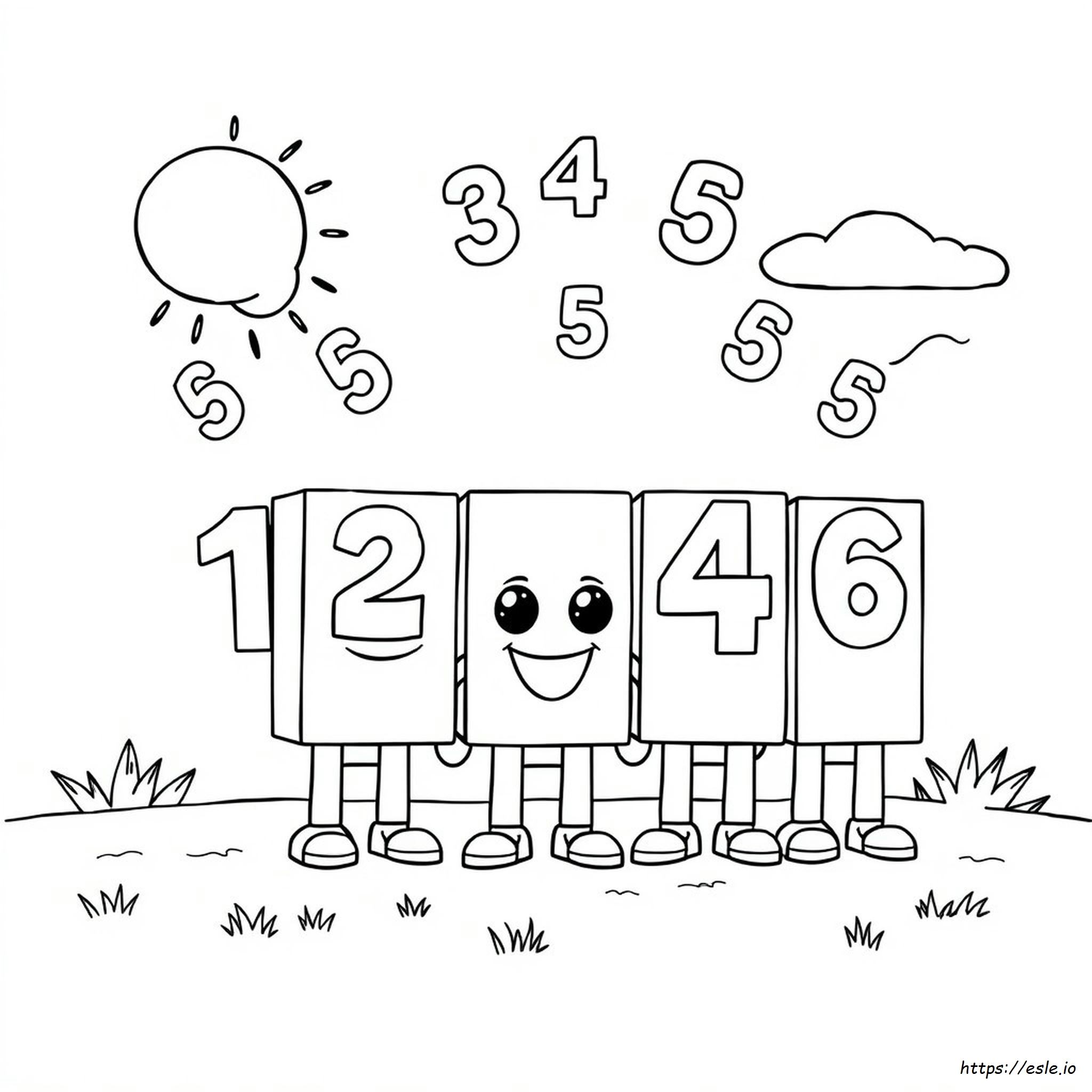 Dibujos para Colorear de Numberblocks - Gratis para Imprimir