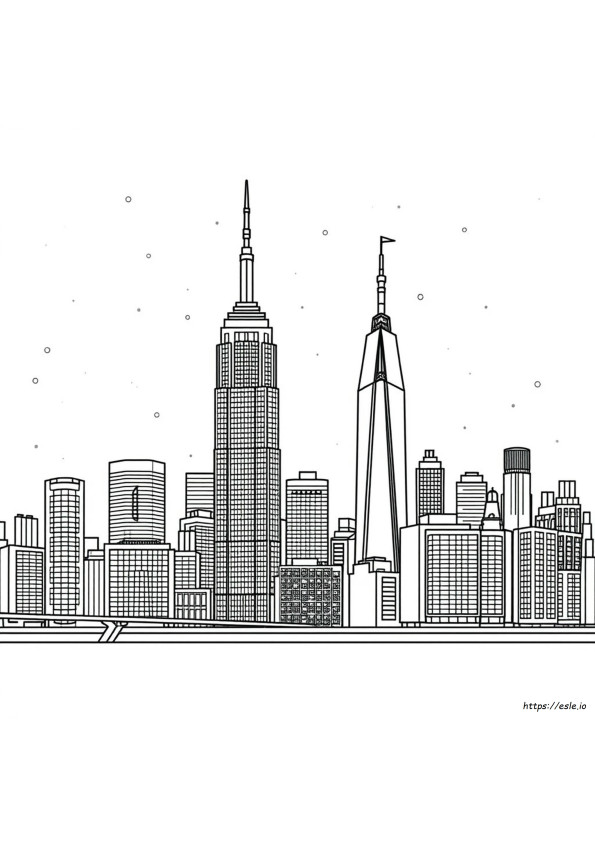 New York Ausmalbilder