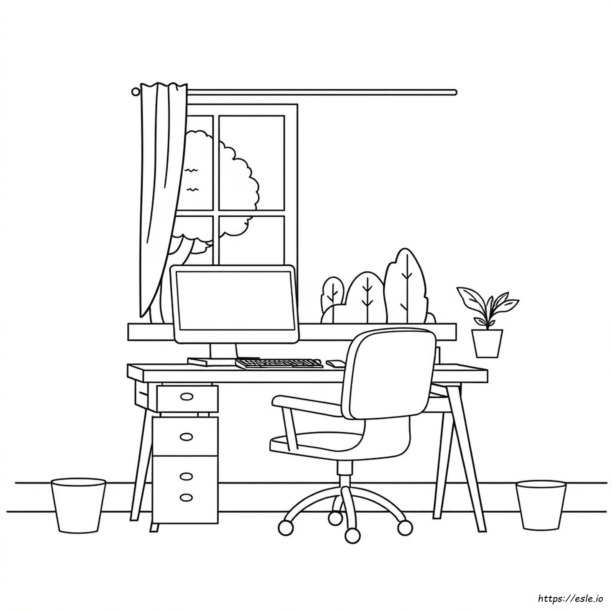 Coloring Page Of A Computer - free printable for kids