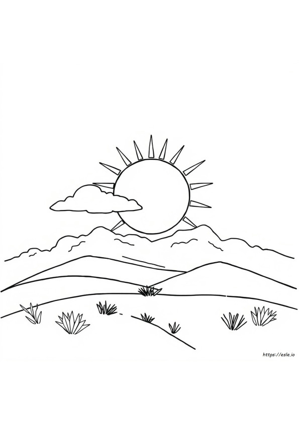 Zon En Maan Kleurplaten