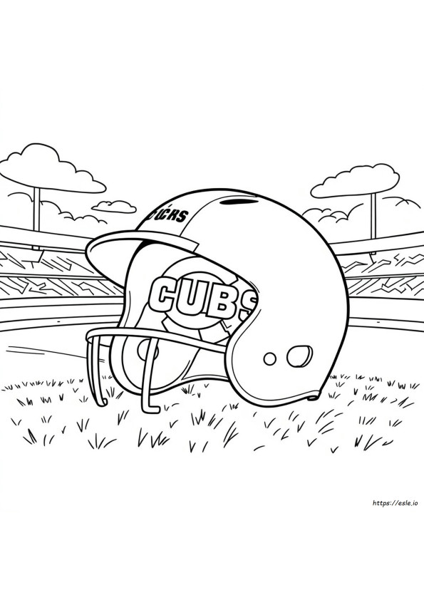 Chicago Bears Helmet Coloring Page