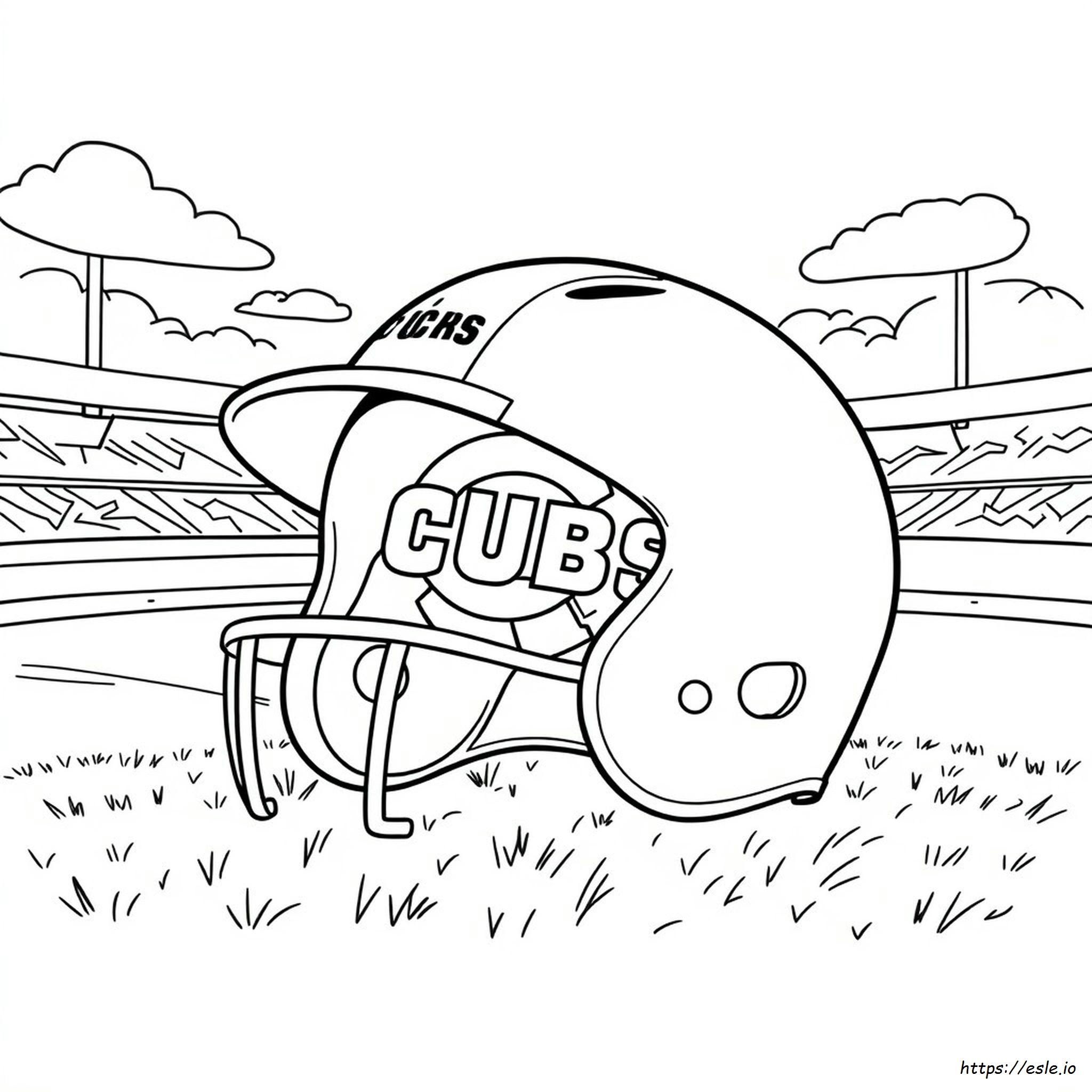 Chicago Bears Helmet Coloring Page