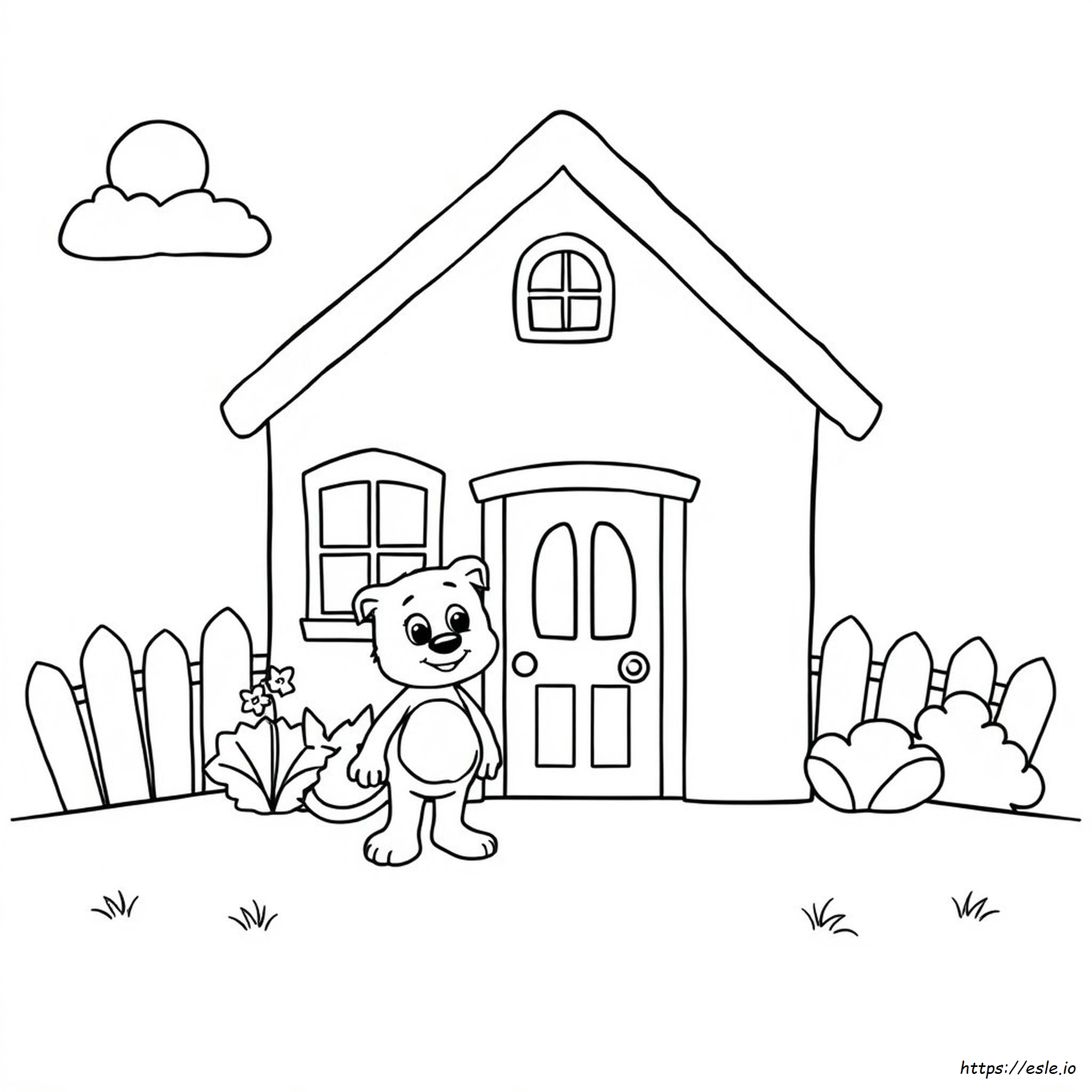 Bluey House Coloring