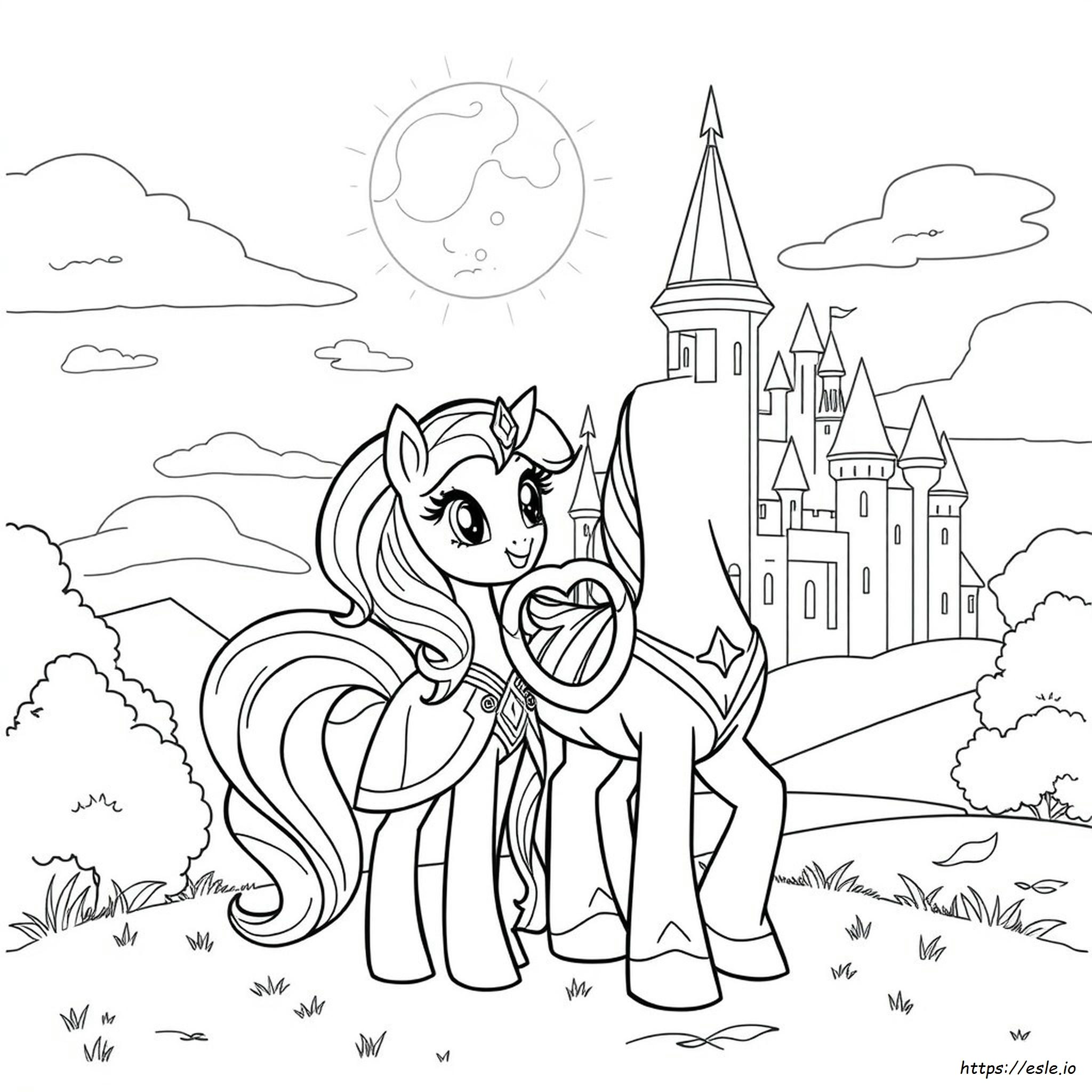 Kolorowanki My Little Pony: Księżniczka Cadence I Shining Armor