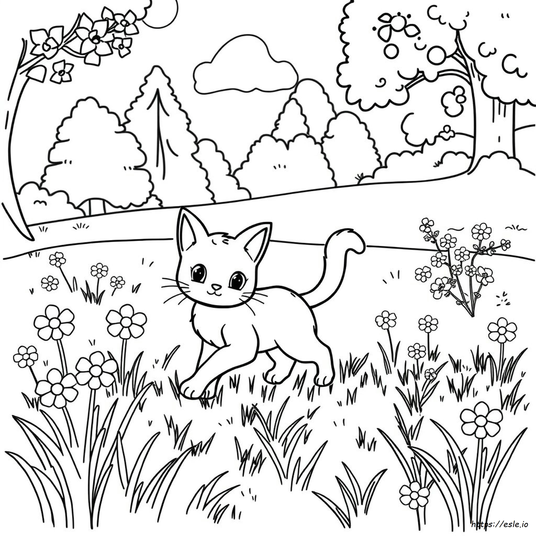 Purrloin Gambar Mewarnai - PDF Gratis untuk Dicetak