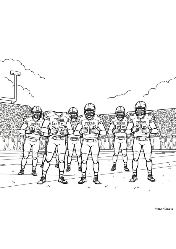 Texans Football Coloring Pages