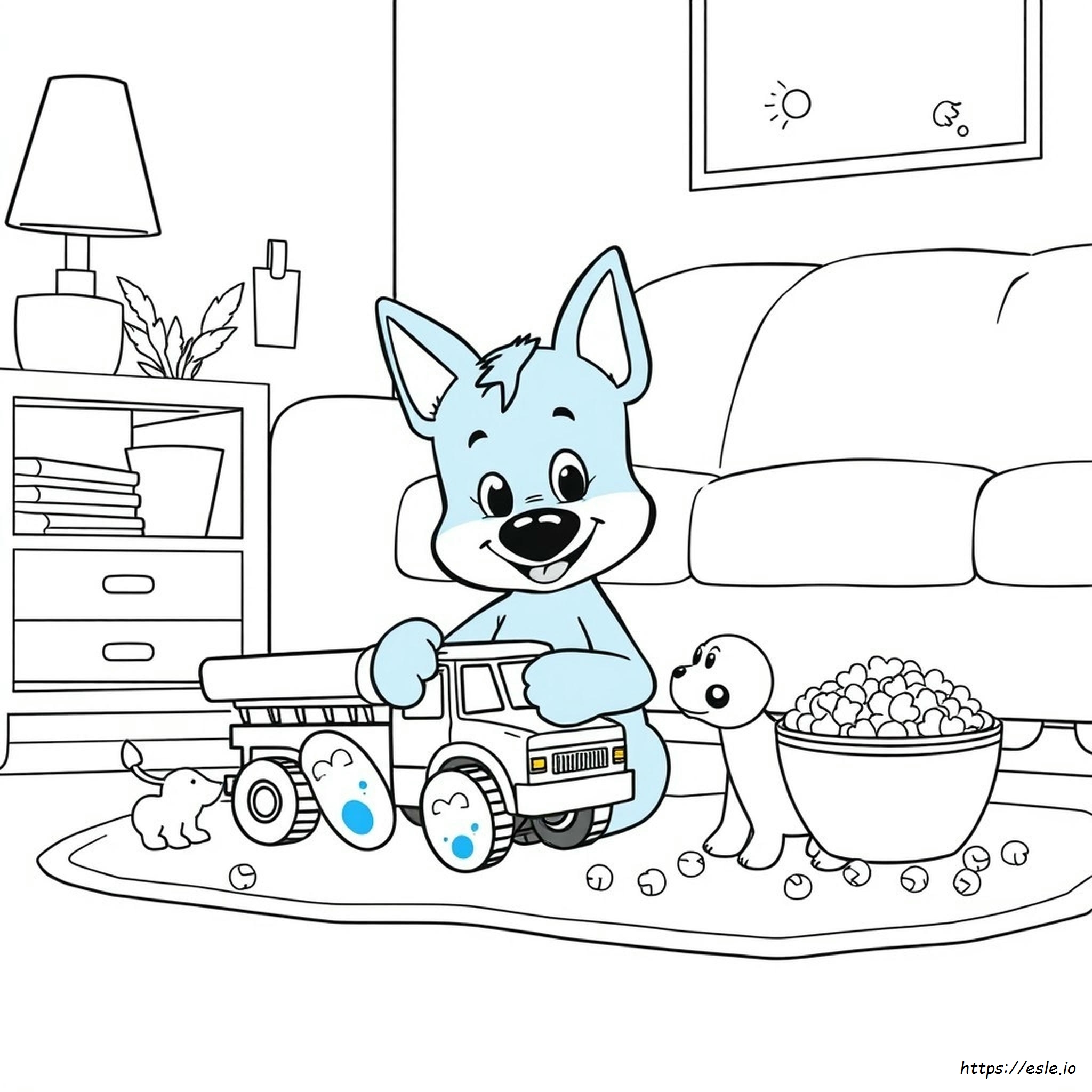 Dibujo De Bluey Para Colorear: Gratis Para Imprimir