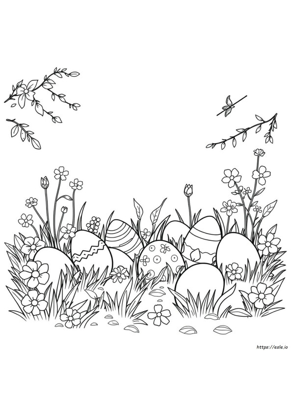 Frohe Ostern Ausmalbilder