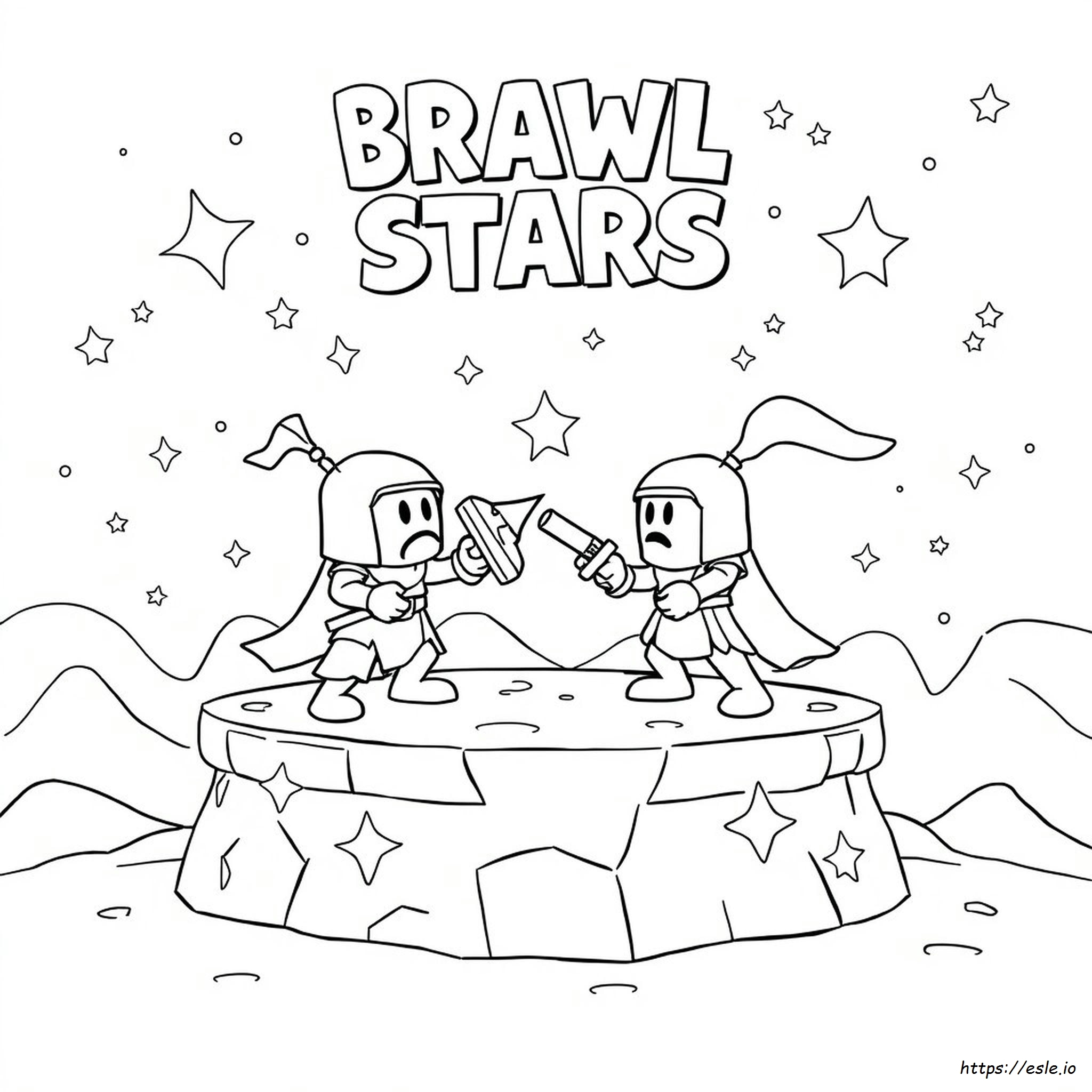 Kolorowanka Brawl Stars Meeple