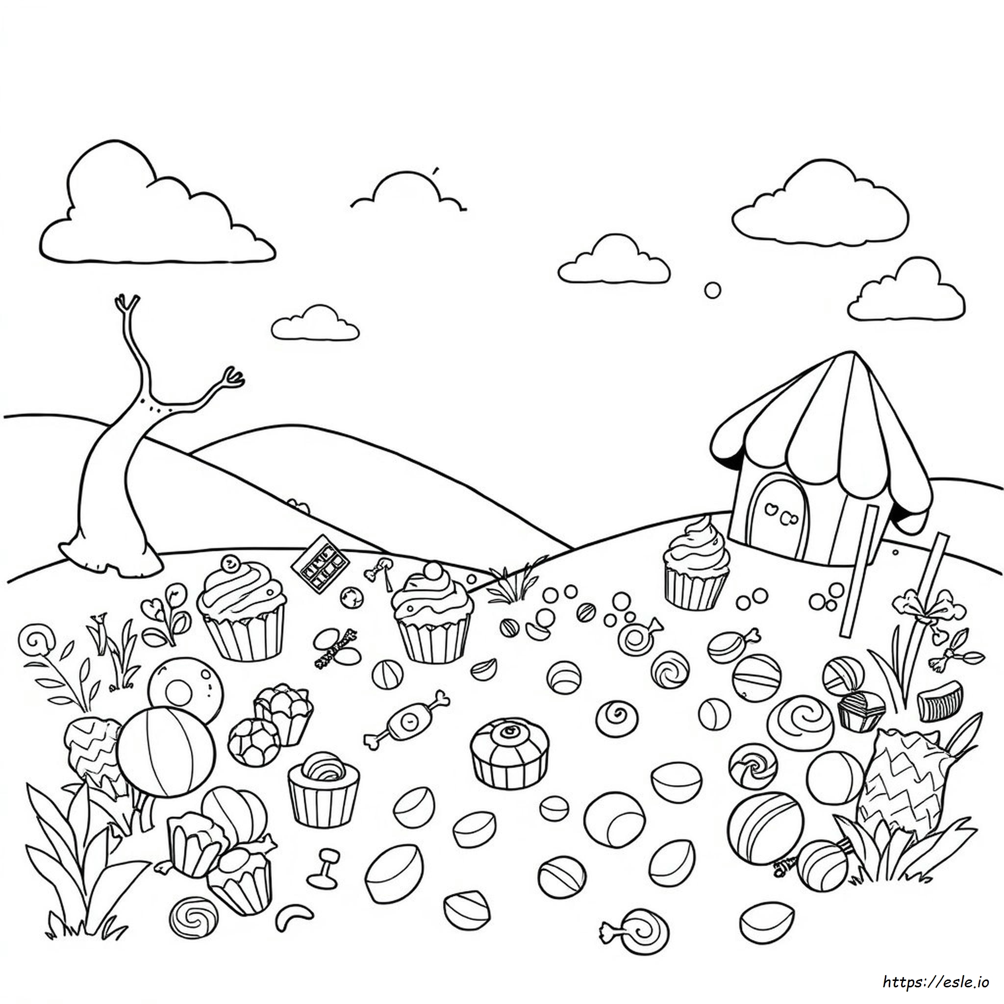 Candy Land Coloring Pages - Free Printable Images for Kids