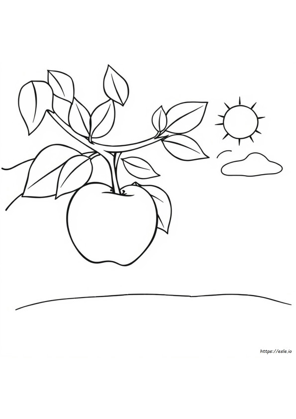Printable Apple Coloring Pages For Preschoolers