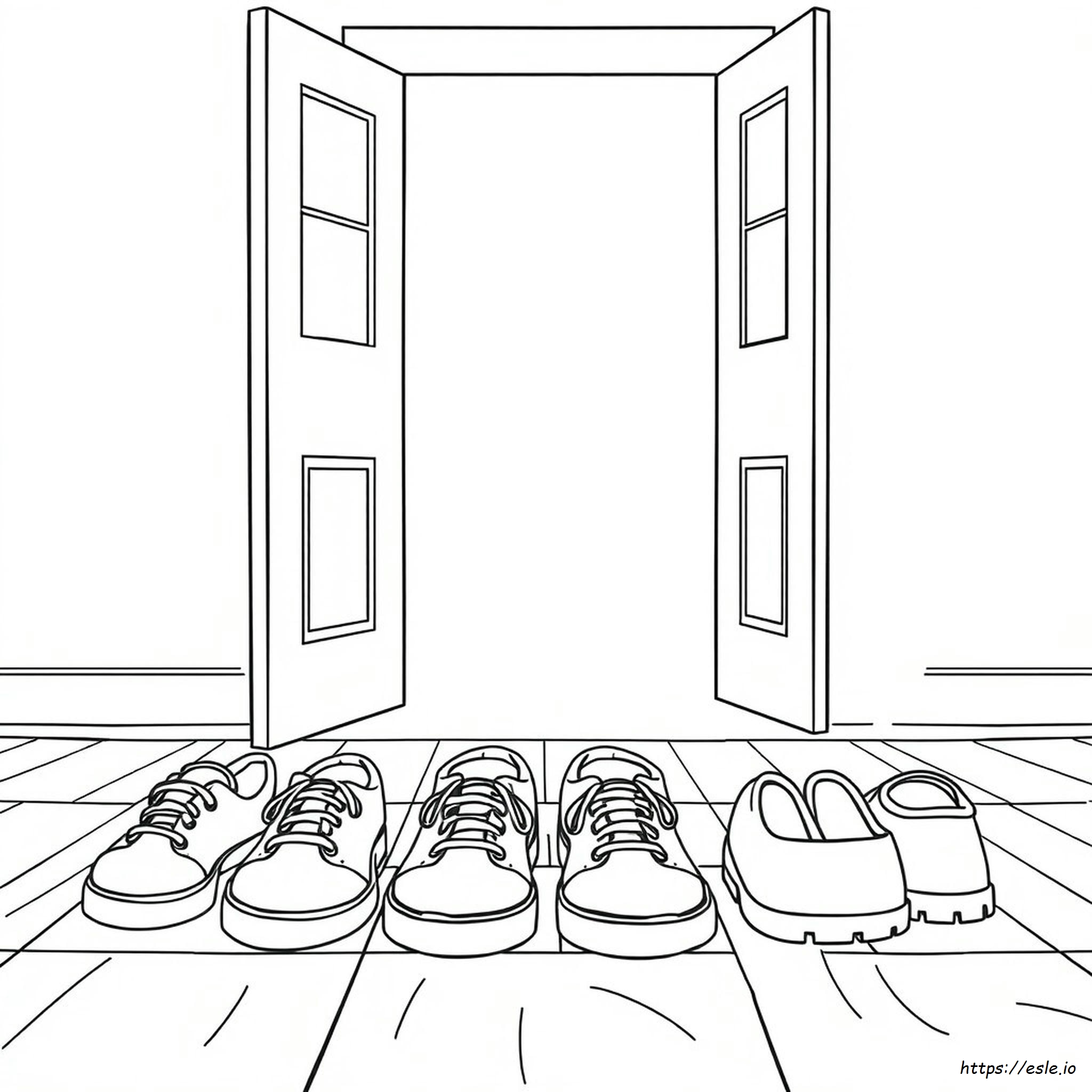 Ausmalbild Schuhe Zum Ausdrucken Und Ausmalen