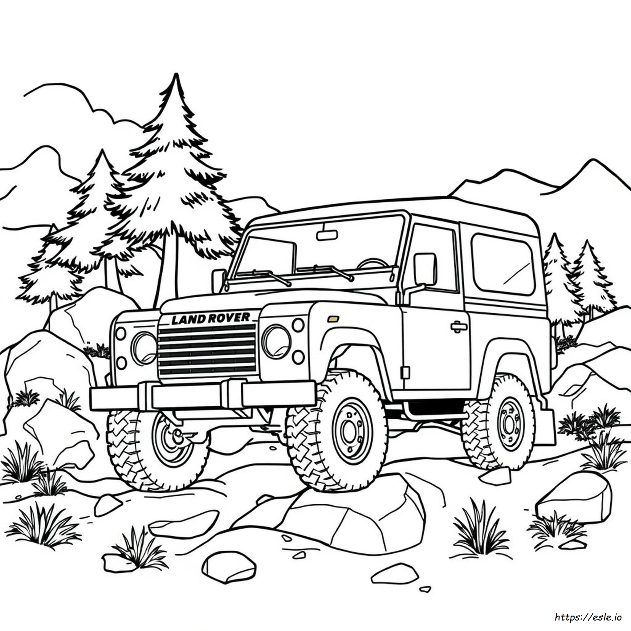 Land Rover Ausmalbild