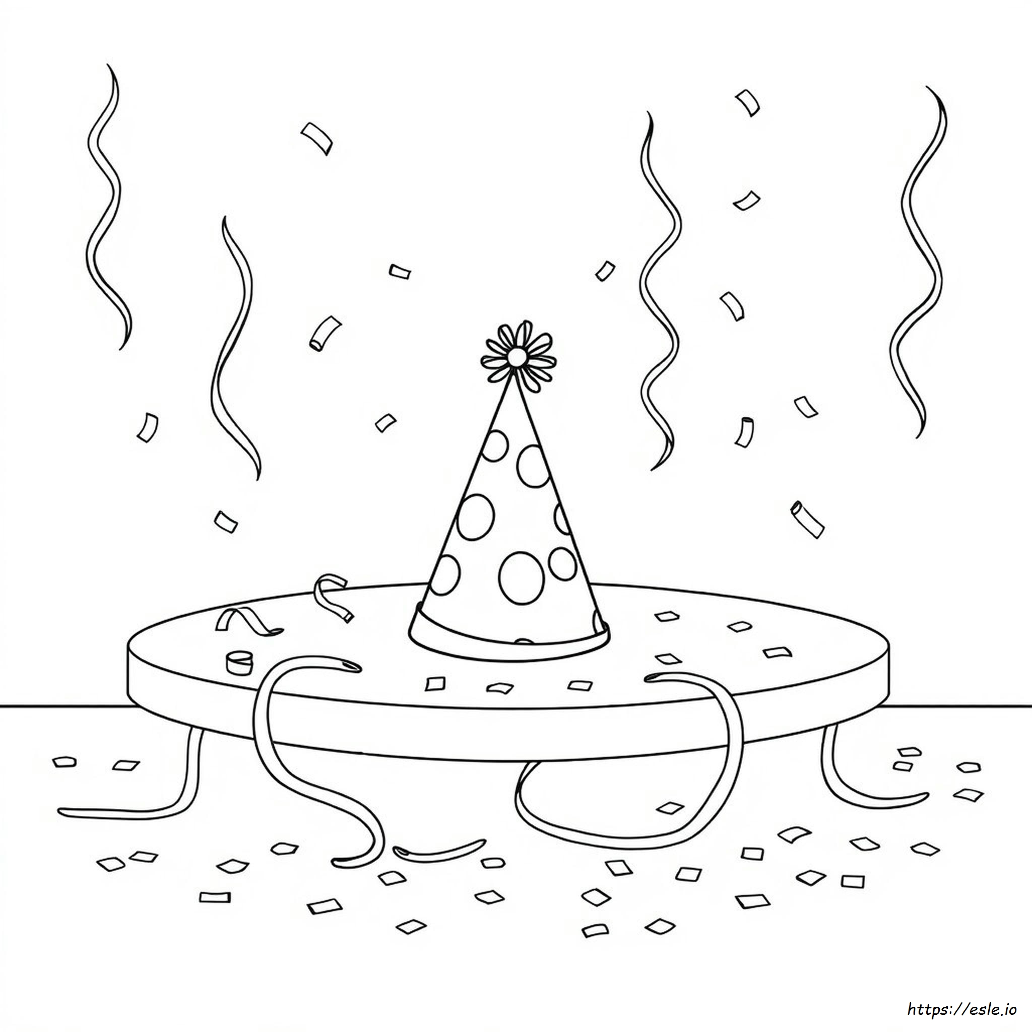 Free Printable Party Hat Coloring Pages for Kids