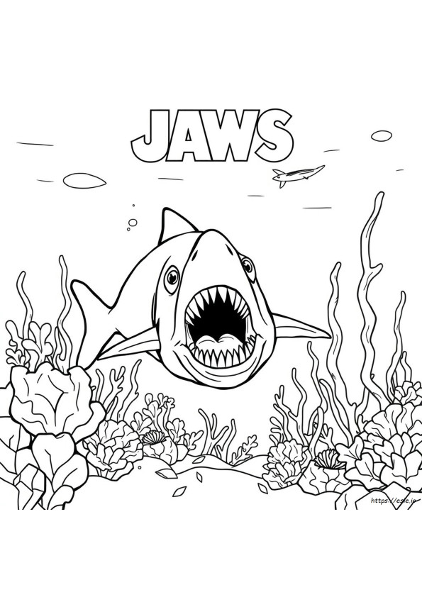 Jaws Colouring Book