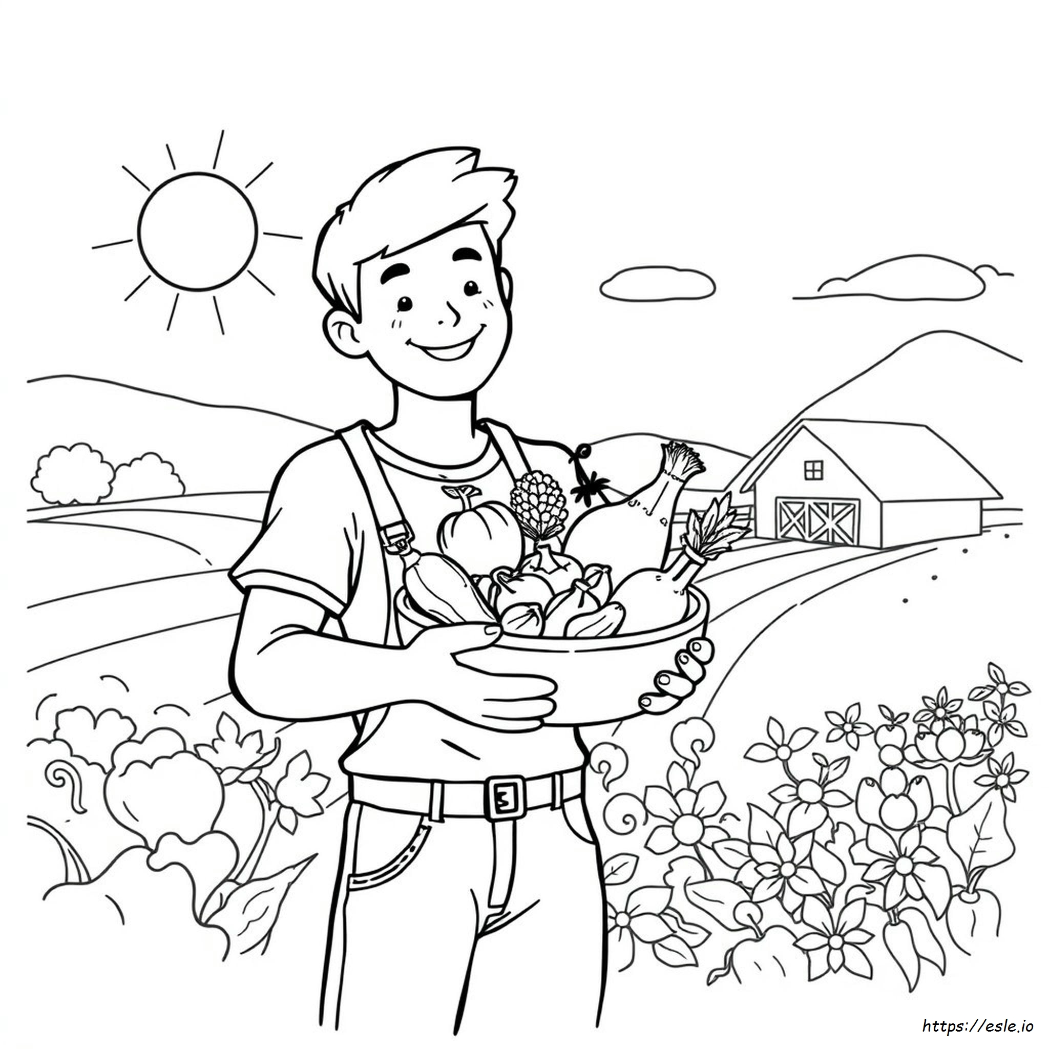 Organic Food Coloring Pages – Free Printable for Kids