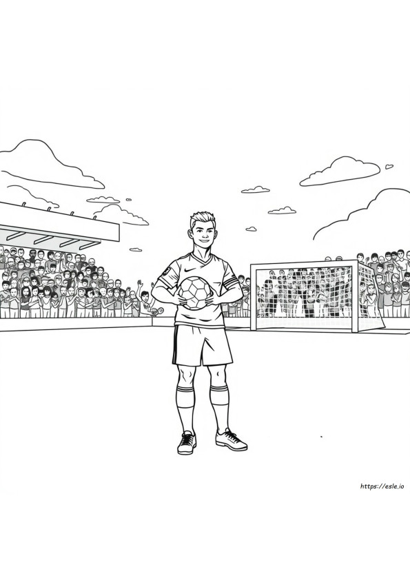 Ronaldo Colouring Print