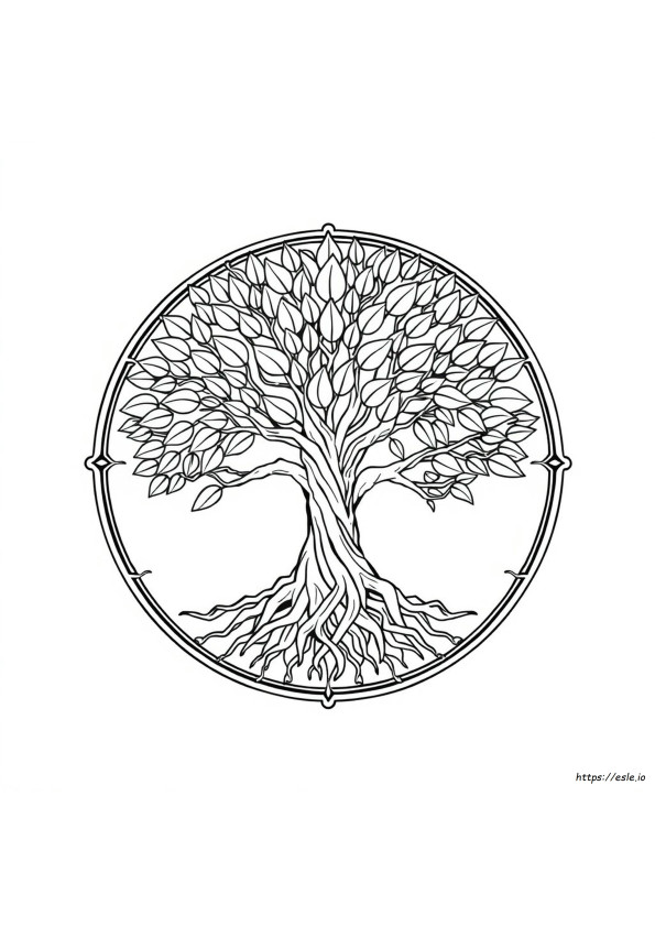Tree Of Life Coloring Pages For Adults