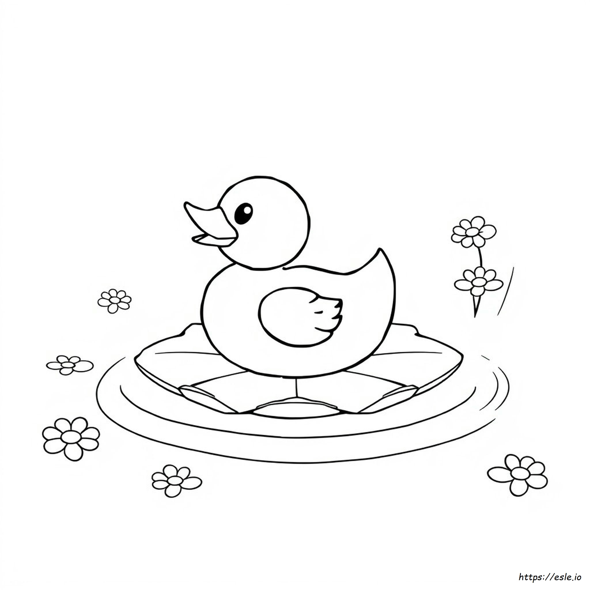Paperella Di Gomma Da Colorare - Disegno Gratis Per Bambini