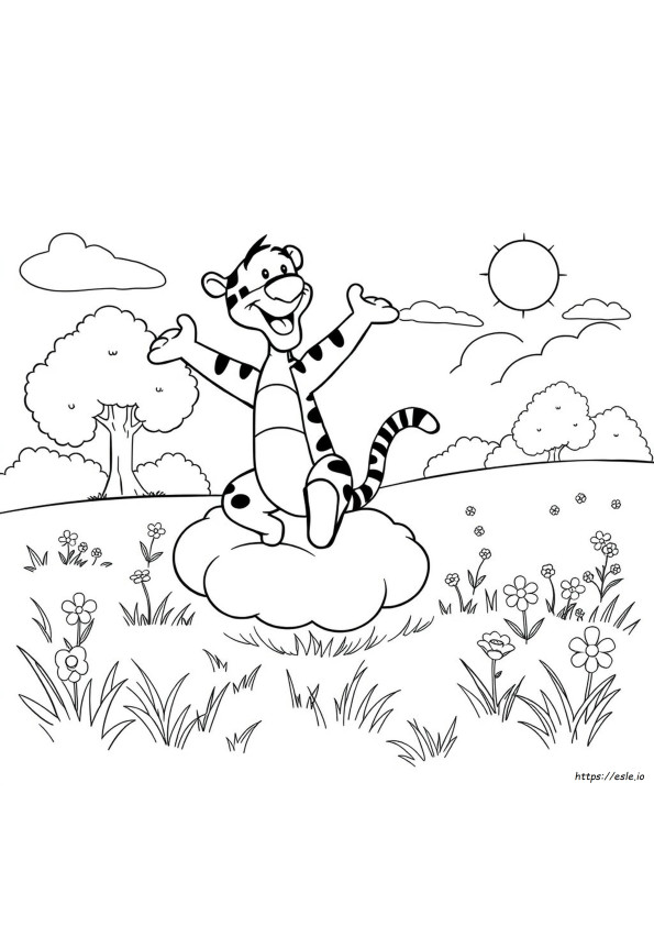 Free Coloring Pages Tigger