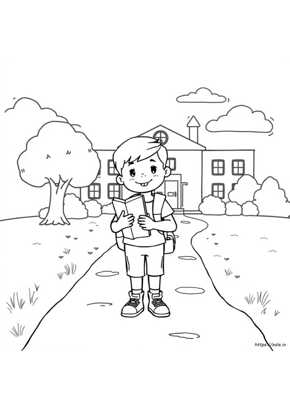 First Day Of School Coloring Pages Preschool