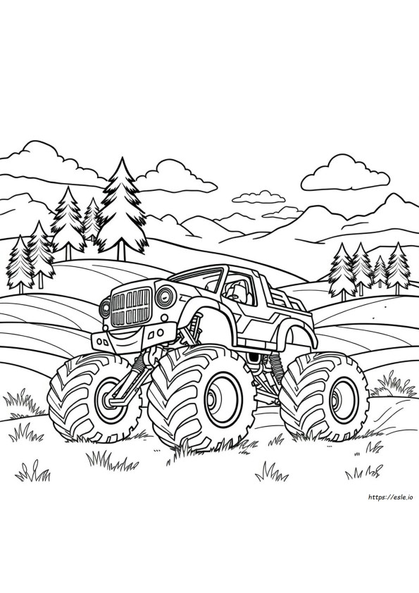 Monster Mutt Monster Truck Coloring Pages