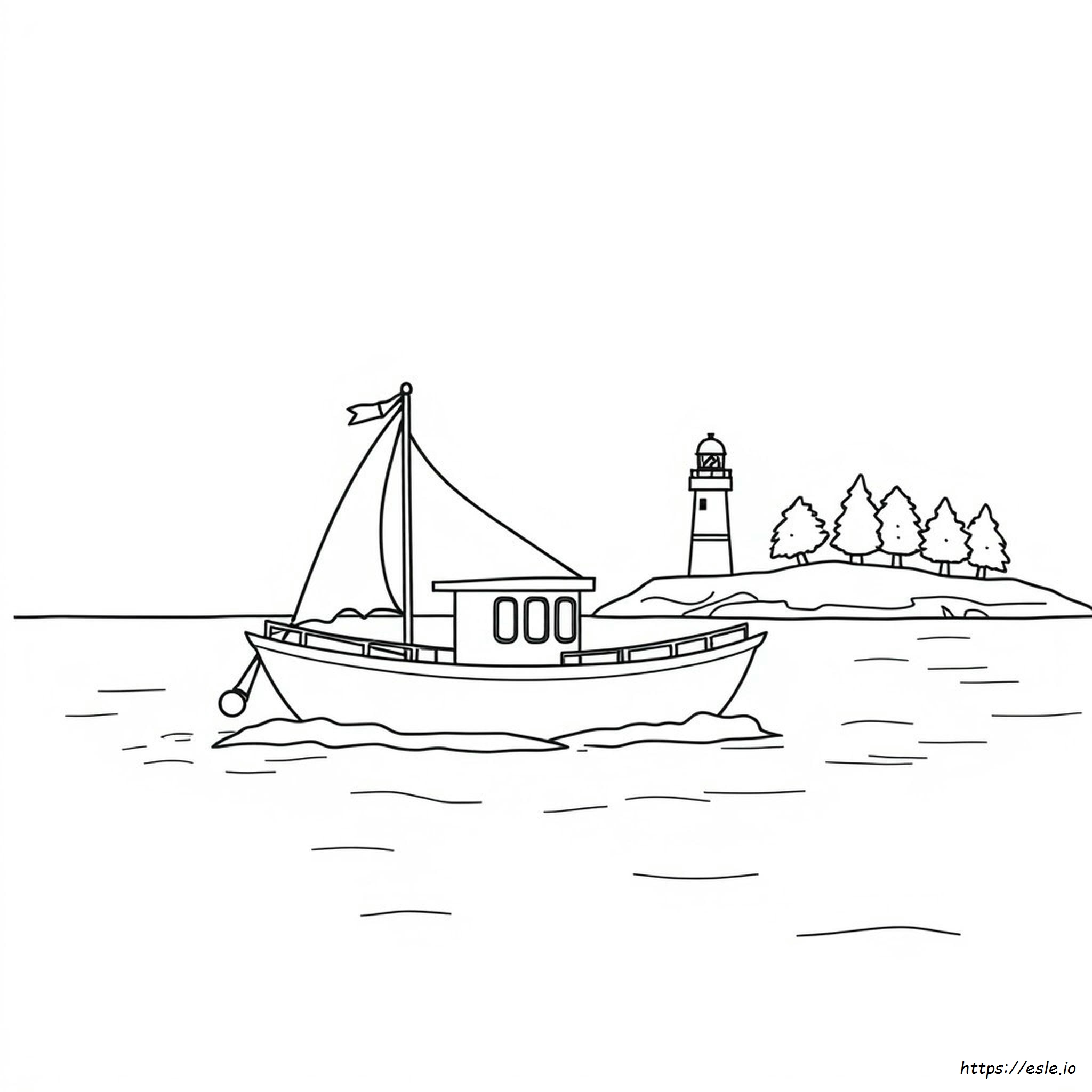 Ship Boat Coloring Pages - Free Printables