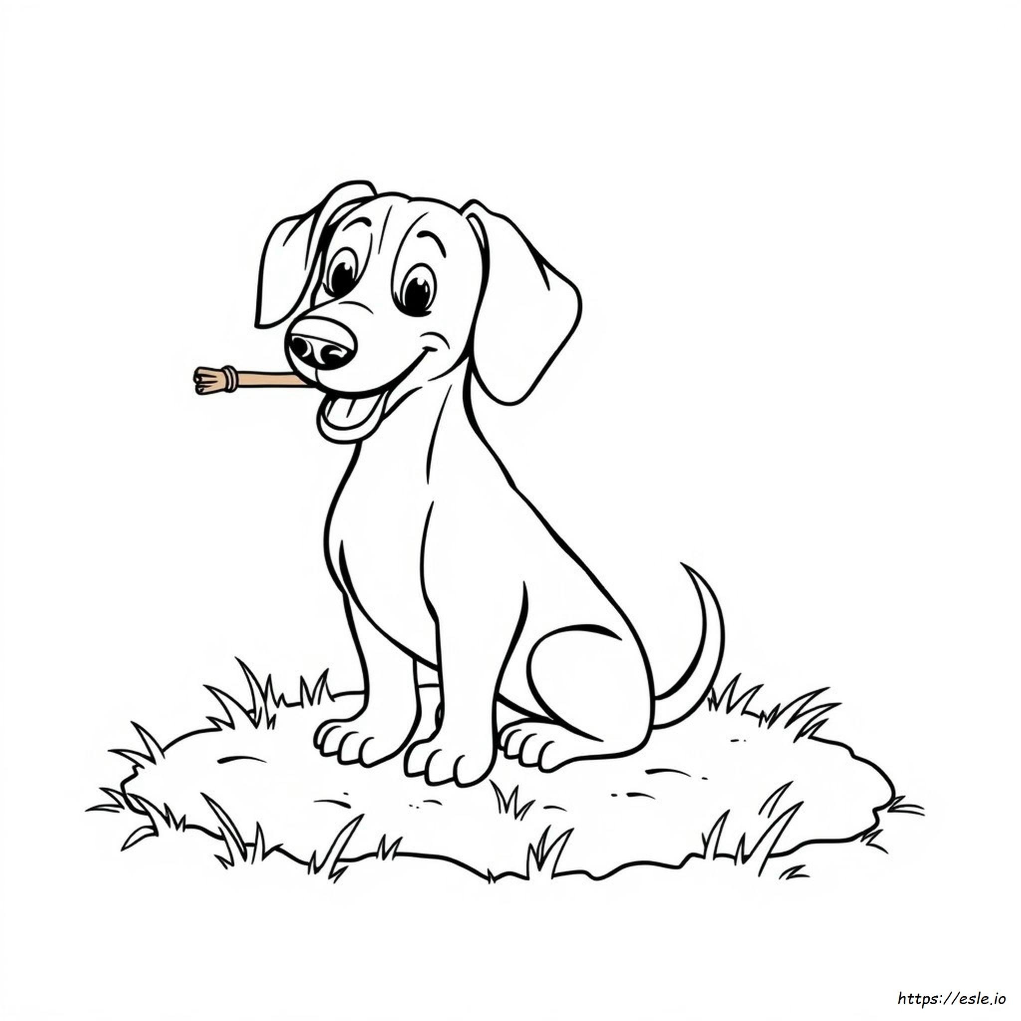 Cute Wiener Dog Coloring Pages