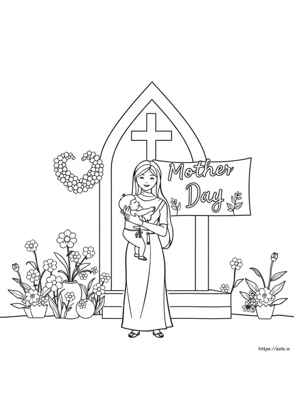 Mothers Day Coloring Pages For Church
