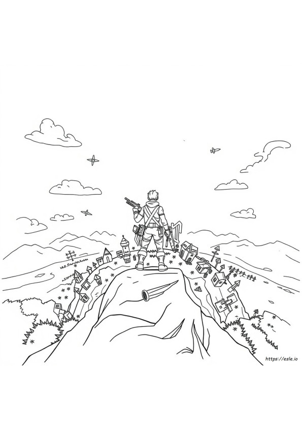 Fortnite Colouring Pages Chapter 4