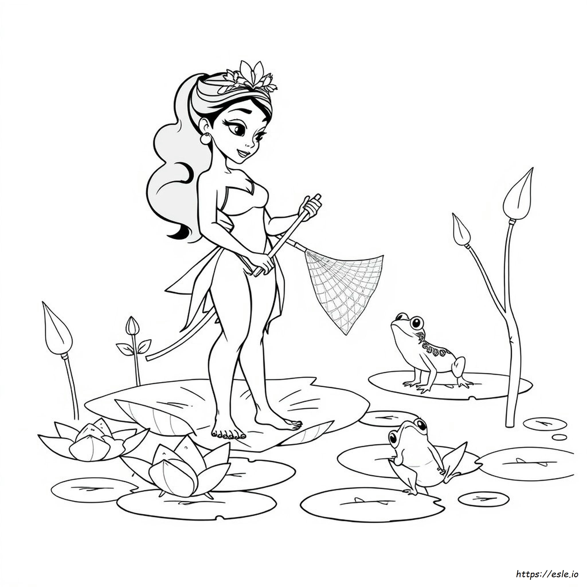 Tiana Gambar Mewarnai Untuk Dicetak