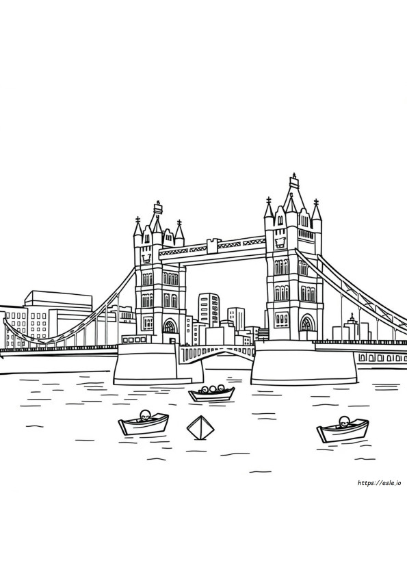 Coloriage Tower Bridge