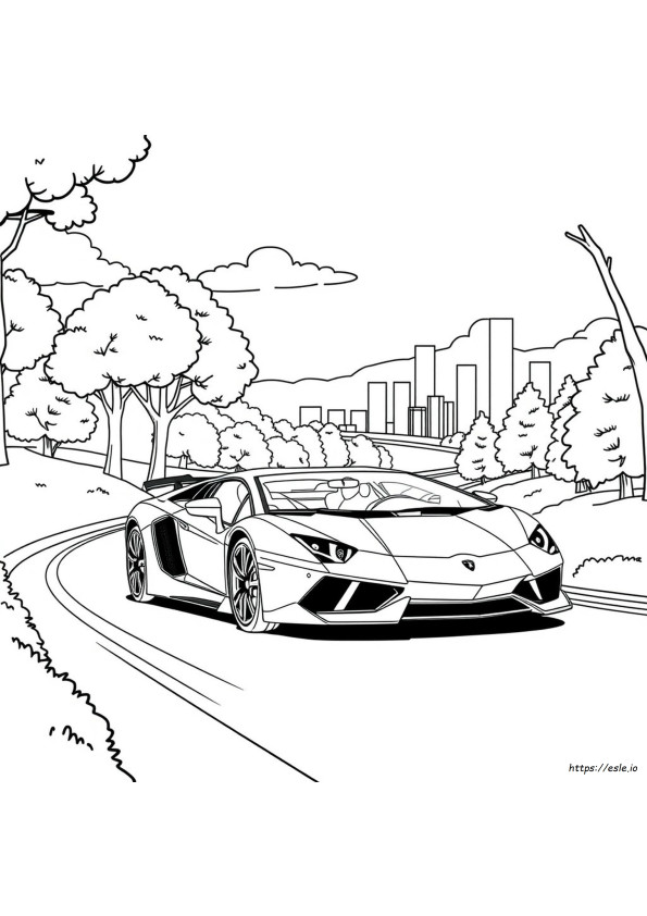 Pagina Da Colorare Di Belle Lamborghini